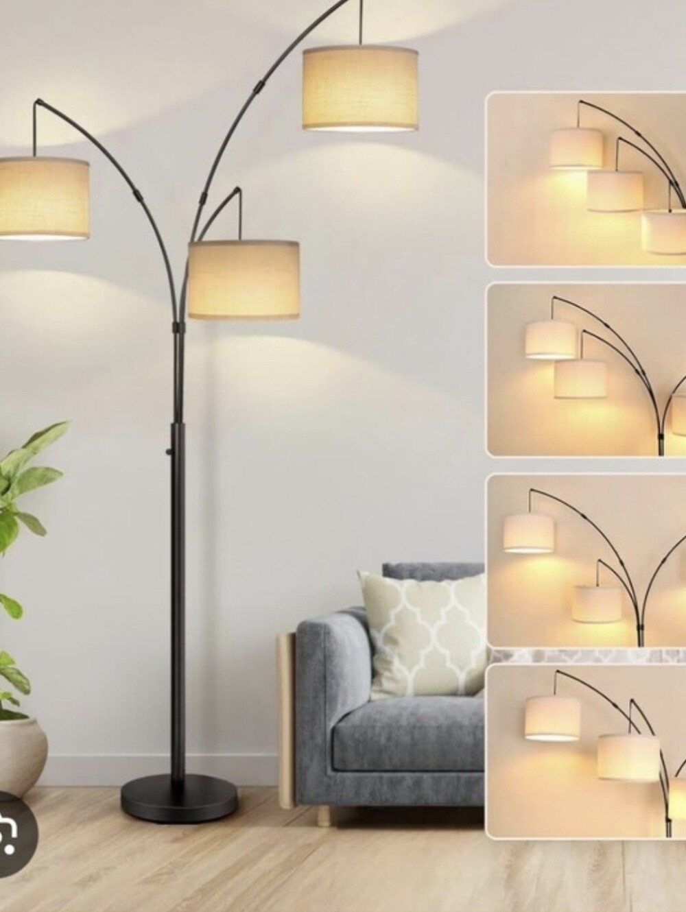 NWT-3-Way Dimmable Floor Lamp